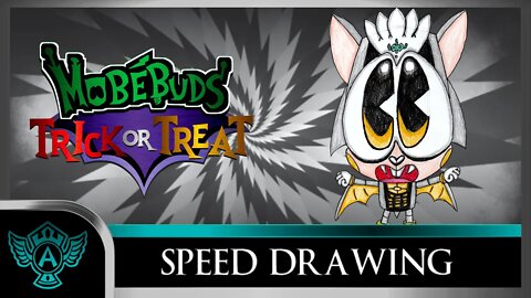 Speed Drawing: MobéBuds Trick or Treat - Lazervamp | A.T. Andrei Thomas 2022