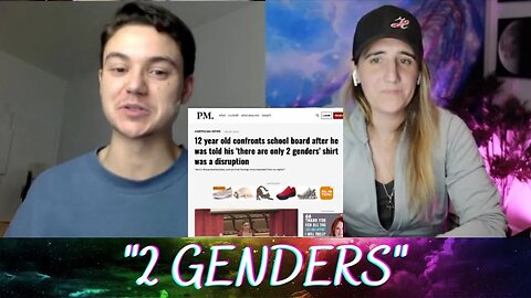 Trans woman and trans man react to kid being sent home for "2 genders" shirt