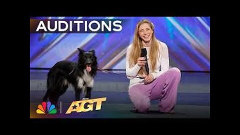 Roni And Her Dancing Dog Rhythm Bring an "UNBELIEVABLE" Audition! | Auditions | AGT 2024