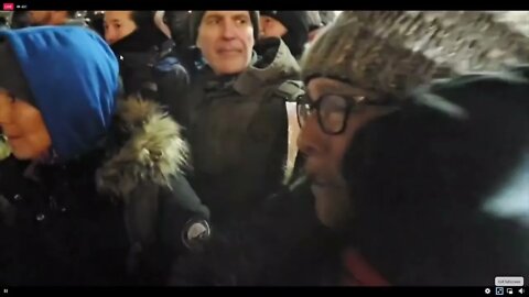 Lady Bursts Into Tears On The Front Line In Front Of Riot Equipped Police