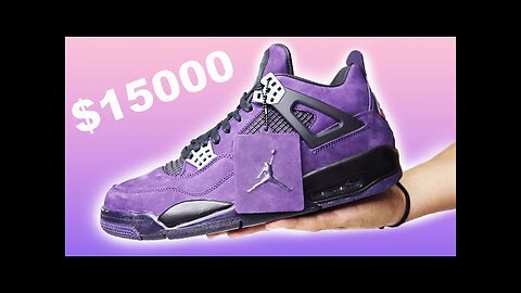 Purple TRAVIS SCOTT Air Jordan 4 SAMPLE Family & Friends