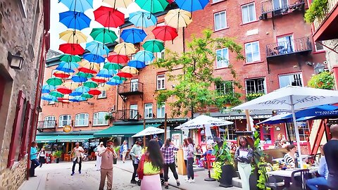 🔴 LIVE walk in Old QUEBEC City - Exploring the Enchanting Streets of Quebec City