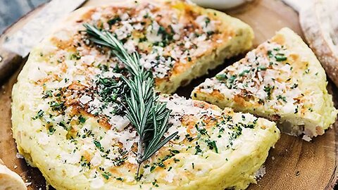 Italian Herb, Potato & Onion Frittata Recipe with Pancetta Bacon