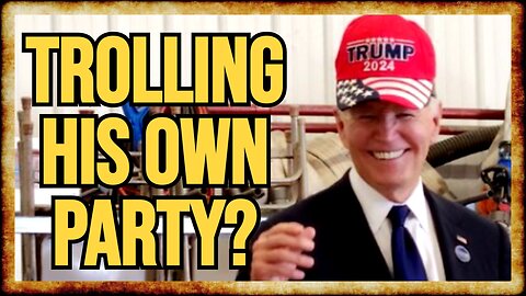 Biden Wears TRUMP HAT: Was He TROLLING Dems For PUSHING Him Out?