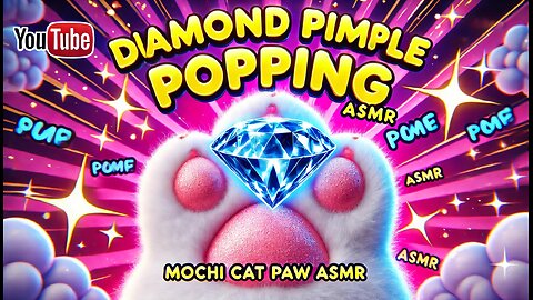 Diamond Explosion! Mochi Cat Paw’s Ultimate Pimple Pop ASMR Frenzy / Mochi pimple popping