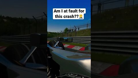 Tell Me Who Was At Fault For This Crash! #shorts #assettocorsa #vr #simracing