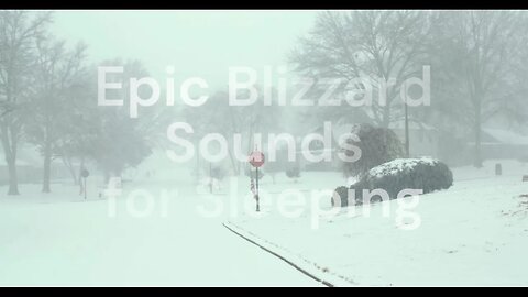 Epic Blizzard Sounds with Dark Screen for Sleeping, Studying, Relaxing