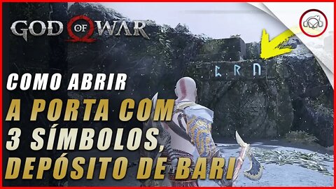 God of war, Como abrir a porta com 3 símbolos no Depósito de Buri | Super dica