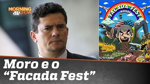 Festival punk divulga cartaz de palhaço Bozo empalado por lápis. Moro se manifesta