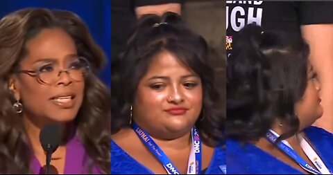 Camera Catches Leftist Delegate in Awkward Moment as Oprah Mentions ‘Childless Cat Lady’