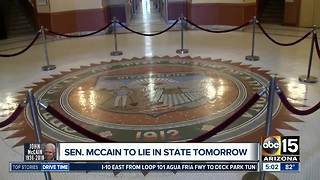 Preparations underway for historic honor to Senator McCain