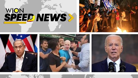 Israel-Hamas War: Police & protesters scuffle outside Netanyahu's residence | WION Speed News