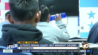 Activists demand County help immigrant children