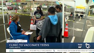 Logan Heights clinic offers vaccines for teens