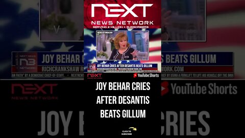 Joy Behar Cries After DeSantis Beats Gillum #shorts