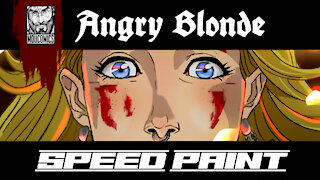 Angry Blonde 2020 - Speed Paint by Moucomics