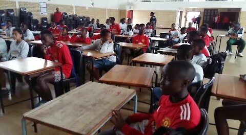 SOUTH AFRICA - Cape Town - Langa High school football outreach (wYk)