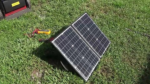 Foldable 60 Watt Solar Panel, Goldensol, Review and Wattage Test, Portable Power From The Sun!!