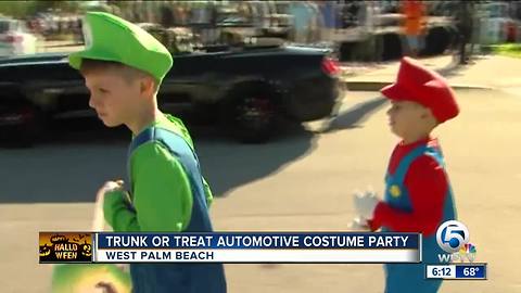 Trunk or Treat automotive costume party held in West Palm Beach