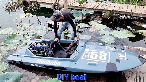 how i made a small boat by myself DIY boat tutorial