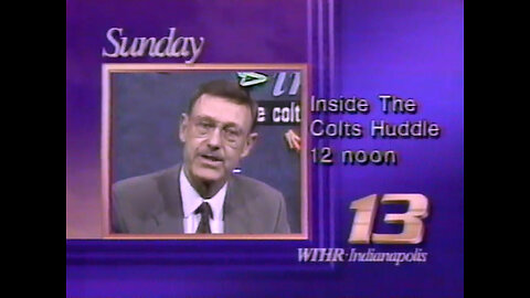 November 20, 1992 - Lazarus Commercial & WTHR Don Hein Sports Bumper