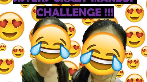 Sister Makeup Challenge GONE HORRIBLY WRONG!!! [FIRST-TIMERS]