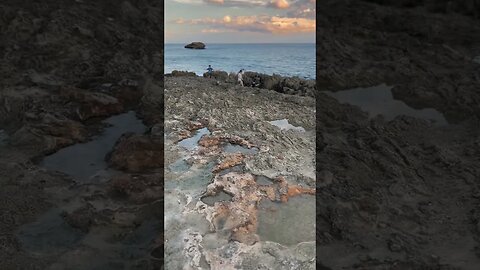 Sunset at Laie point state wayside park in winter. #short