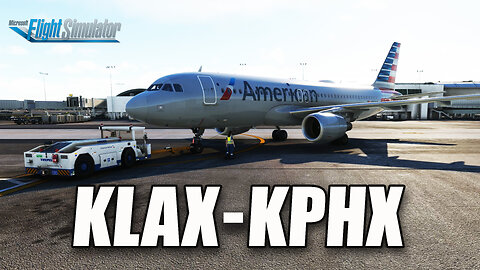 American A320 Flight KLAX - KPHX | 4K Ultra | Microsoft Flight Simulator