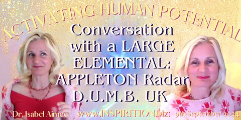 Conversation with a large ELEMENTAL APPLETON Radar Lab.D.U.M.B. UK