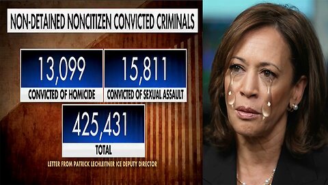 BREAKING: ICE EXPOSES Kamala Harris' BORDER DISASTER! She let in 13,000 MURDERS!