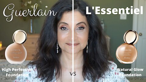 Guerlain L'Essentiel High Perfection Foundation vs Natural Glow Foundation