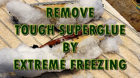 Superglue Removal by Extreme Freezing