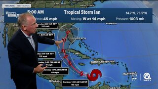 Tropical Storm Ian 5 a.m. advisory, Sept. 24, 2022