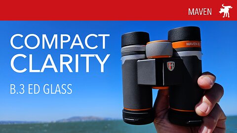 ED glass compact binoculars: Maven B3