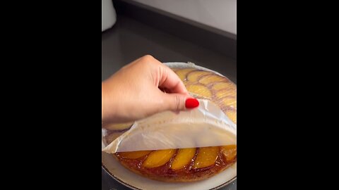 Peach sweet cake