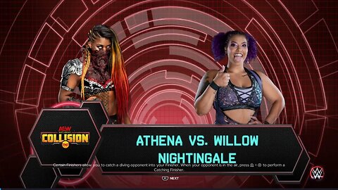 AEW Collision Willow Nightingale vs Athena Semi-Final match of the Women’s Owen Hart Tournament