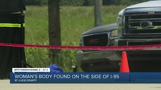 Woman's body found on side of Interstate 95 southbound in St. Lucie County