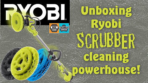 Ryobi Soap Dispensing Scrubber Unboxing and Assembly