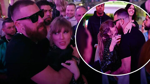 Taylor Swift smooched Travis Kelce to her song 'Love Story' at the Chiefs' Super Bowl victory party