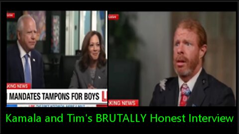 Kamala and Tim finally tell the truth! Great Interviewer asks all the right questions!