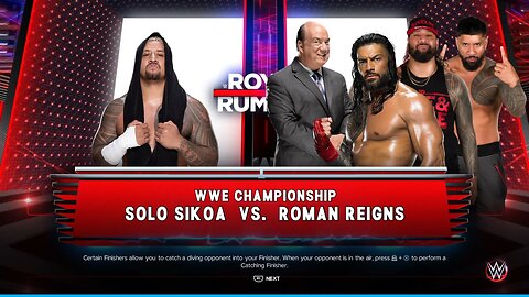 WWE 2K23 Roman Reigns vs Solo Sikoa WWE Championship