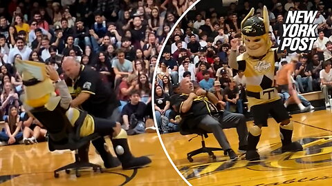 California principal placed on leave for seemingly inappropriate dance with mascot at pep rally