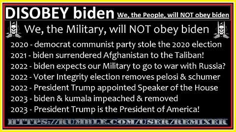 DISOBEY biden 2022