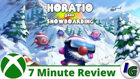 Horatio Goes Snowboarding 7 Minute Game Review on Xbox