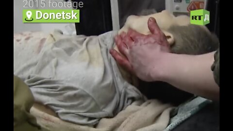 2015 footage shows Ksenia,a senior paramedic in Donetsk (Ukraine)