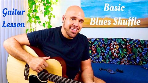 Guitar Lesson: Basic Blues Shuffle - Anthony Serpiello