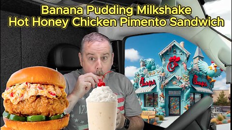 Chick-fil-a NEW Banana Pudding Milkshake & Hot Honey Pimento Chicken Sandwich!