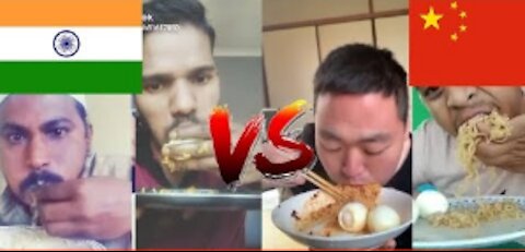 Funny Food Challange On TikTok | Who will win INDIA Vs CHINA | Be Me Stick |