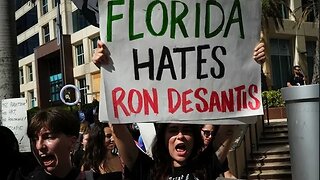 Miami radical left protest DeSantis' 2024 presidential bid