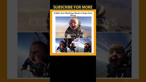 Toddler goes skydiving